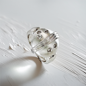 Gold Dome Ring 0.15ct