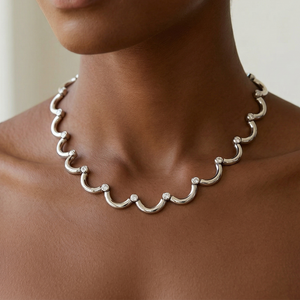 Elegant Diamond Necklace 0.84tcw