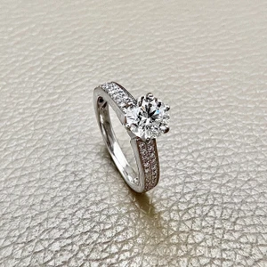 1.30tcw diamond engagement ring — front view