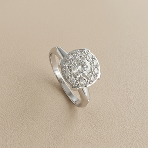 Vintage Cluster Diamond Ring 0.75tcw