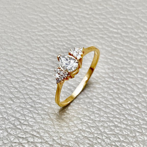Pear Diamond Engagement Ring 0.38tcw