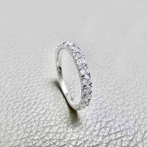 Half Eternity Diamond Band 2.50mm 0.70tcw