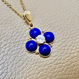 Lapis Lazuli Charm Necklace