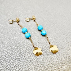Luxury Gold and Turquoise Earrings Luxury Gold and Turquoise Earrings