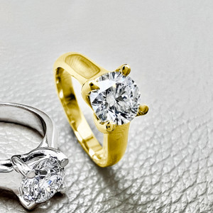 Round Diamond Solitaire Engagement Ring 3.75mm 1.00tcw Round Diamond Solitaire Engagement Ring 3.75mm 1.00tcw
