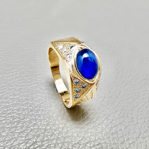 Cabochon Sapphire Diamond Ring 2.32tcw Cabochon Sapphire Diamond Ring 2.32tcw
