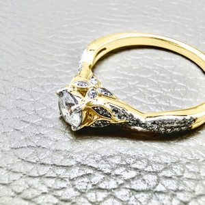 floral engagement rings floral engagement rings