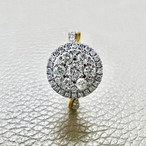 Cluster Diamond Engagement Ring Cluster Diamond Engagement Ring