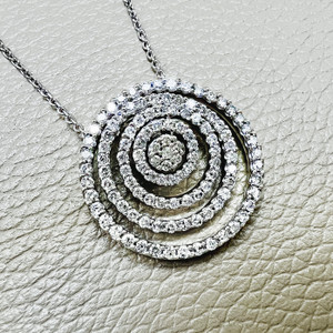 Diamond Circle Eternity Necklace 1.00tcw