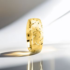 Tsunami Wedding Band 7mm