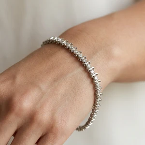 Diamond Tennis Bracelet | S-Shape 3.00tcw