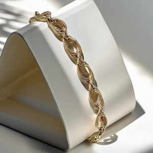 14kt Gold Open Link Bracelet 5.80mm 14kt Gold Open Link Bracelet 5.80mm