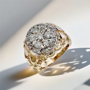 Nugget Diamond Ring 0.40ct | Men's Rings