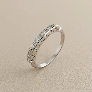 Diamond Band White Gold 0.32tcw