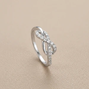 Unique Infinity Diamond Ring 0.25tcw