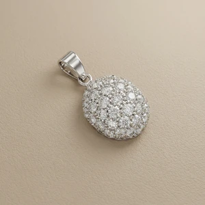 Dome Cluster Pendant 3.25tcw 4.00g