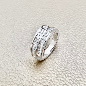 baguette diamond ring band by Treasured & Co