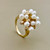 Pearl Cluster Fashion Ring 5.72tcw