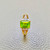 Emerald cut peridot ring 14kt yellow gold