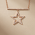 Diamond Bar Star Necklace 0.25tcw