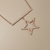 Diamond Bar Star Necklace 0.25tcw