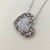 Treasured & Co. unique heart necklace with 0.75tcw champagne diamonds, beautifully crafted in 14kt white gold.