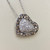 Stunning champagne diamond heart pendant necklace with 0.75tcw diamonds, a luxurious and unique design in 14kt white gold Treasured & Co.