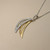 Crescent Moon Pendant Necklace 0.23tcw