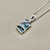 Blue Diamond Pendant Necklace 0.67tcw