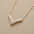 Diamond Chevron Necklace 0.52tcw
