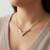 Diamond Chevron Necklace 0.52tcw