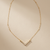 Diamond Chevron Necklace 0.52tcw