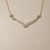Baguette Diamond Chevron Necklace 0.23tcw