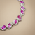 Pink sapphire and diamond bracelet 14kt white gold lifestyle shot