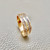 14kt yellow gold diamond ring with a double row design, showcasing 0.24tcw diamonds, a perfect choice for men seeking a stylish wedding band or statement ring Treasured & Co.