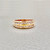 Treasured & Co. double row diamond band with 0.24tcw diamonds, crafted in 14kt yellow gold, perfect for men who want a refined wedding band or statement ring.