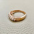 14kt rose gold diamond band featuring 0.26ct diamonds, a beautiful and refined ring designed for women Treasured & Co.