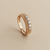 Diamond Band Floral Rose Gold 0.32tcw