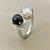 Stunning black and white pearl diamond ring with 0.12tcw diamonds, set in 14kt white gold, designed to add elegance and luxury to her collection Treasured & Co.