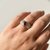 Two-Tone Oval Ruby Diamond Ring | 14K Yellow Gold 0.50 ct tw