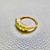 Treasured & Co. 14kt yellow gold 5-stone oval peridot ring with 0.52ct peridots, a sophisticated and vibrant ring designed for women.