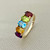 5-stone multi gemstone ring featuring 1.55tcw with amethyst, blue topaz, citrine, peridot, and garnet, set in 14kt gold, a beautiful birthstone ring for women Treasured & Co.