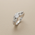 Round Diamond Engagement Ring With Round And Baguette Side Stones 1.01ct