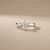 0.45tcw marquise-cut diamond engagement ring in solitaire setting — top view