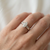 0.45tcw marquise-cut diamond engagement ring in solitaire setting — three-quarter angle (2)