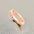 14kt rose gold 4mm comfort fit wedding band