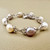 Timeless pearl diamond bracelet 1.52tcw, made with luxury pearls and diamonds set in 14kt white gold. A unique and elegant bracelet from Treasured & Co.