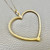 Double Sided Open Heart Pendant Necklace