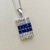 Sapphire and diamond pendant necklace featuring 0.85tcw gemstones, elegantly set in luxurious 14kt white gold Treasured & Co.