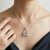 Diamond Purse Pendant Necklace 0.15 TCW